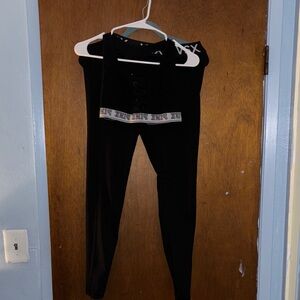 Victoria's Secret Black Leggings and top set